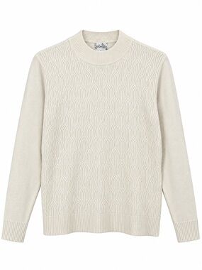 Nouveaux Women’s Textured Cable Knit Mock Neck Sweater Size XL